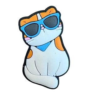Cat With Sunglasses Croc Charm
